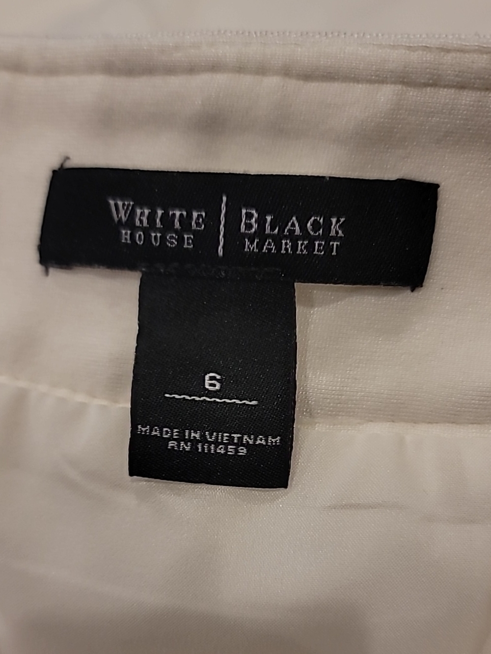 White House Black Market White Ponte Mini Skirt 6 - Picture 7 of 12